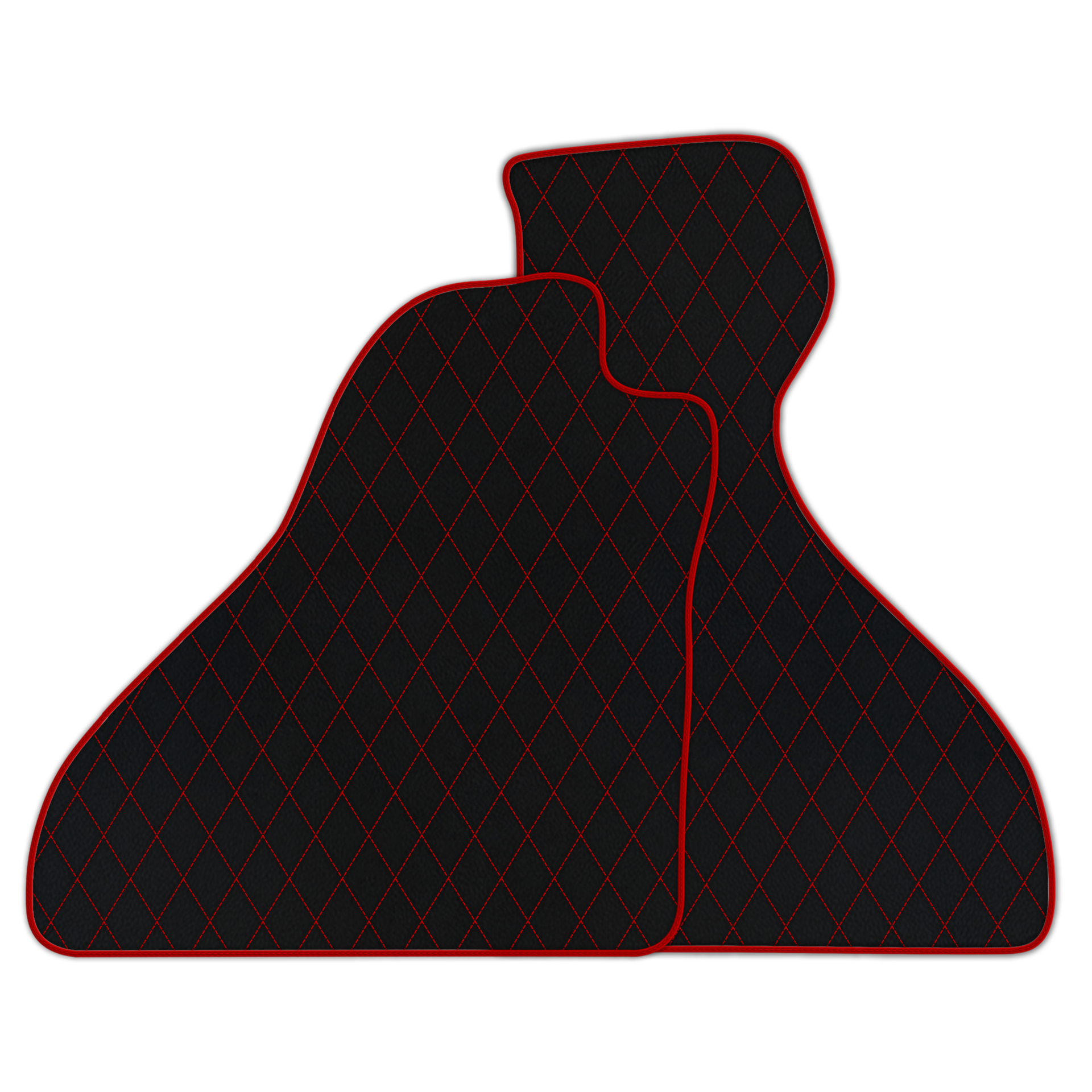 Premium Black Leather Floor Mats for Ferrari Mondial (1980-1993)