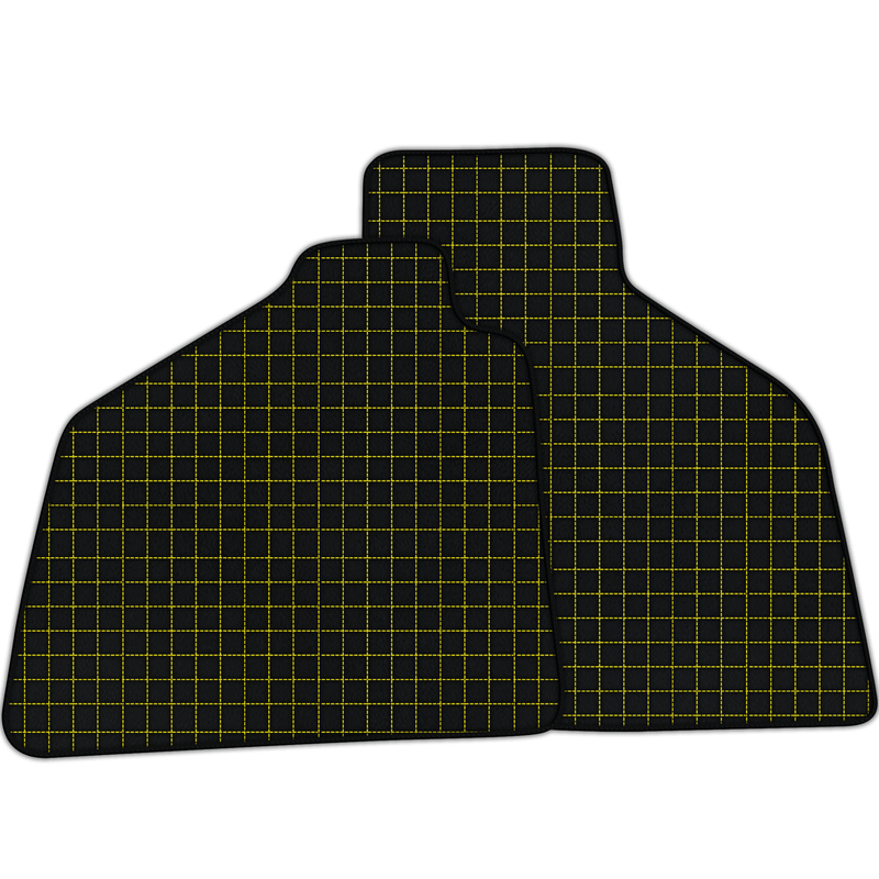 Customizable Leather Floor Mats with Square Pattern for Lamborghini Diablo (1990-2001)