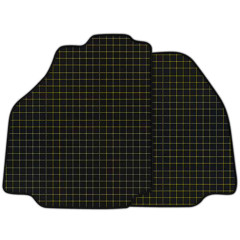 Customizable Leather Floor Mats with Square Pattern for Ferrari 458 Italia (2009-2015)
