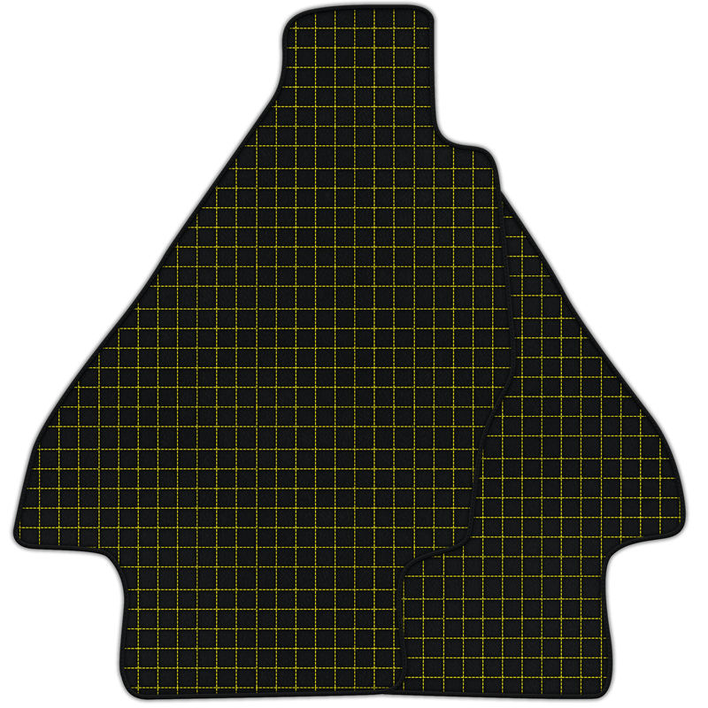 Customizable Leather Floor Mats with Square Pattern for Ferrari Dino GT4 (1973-1979)