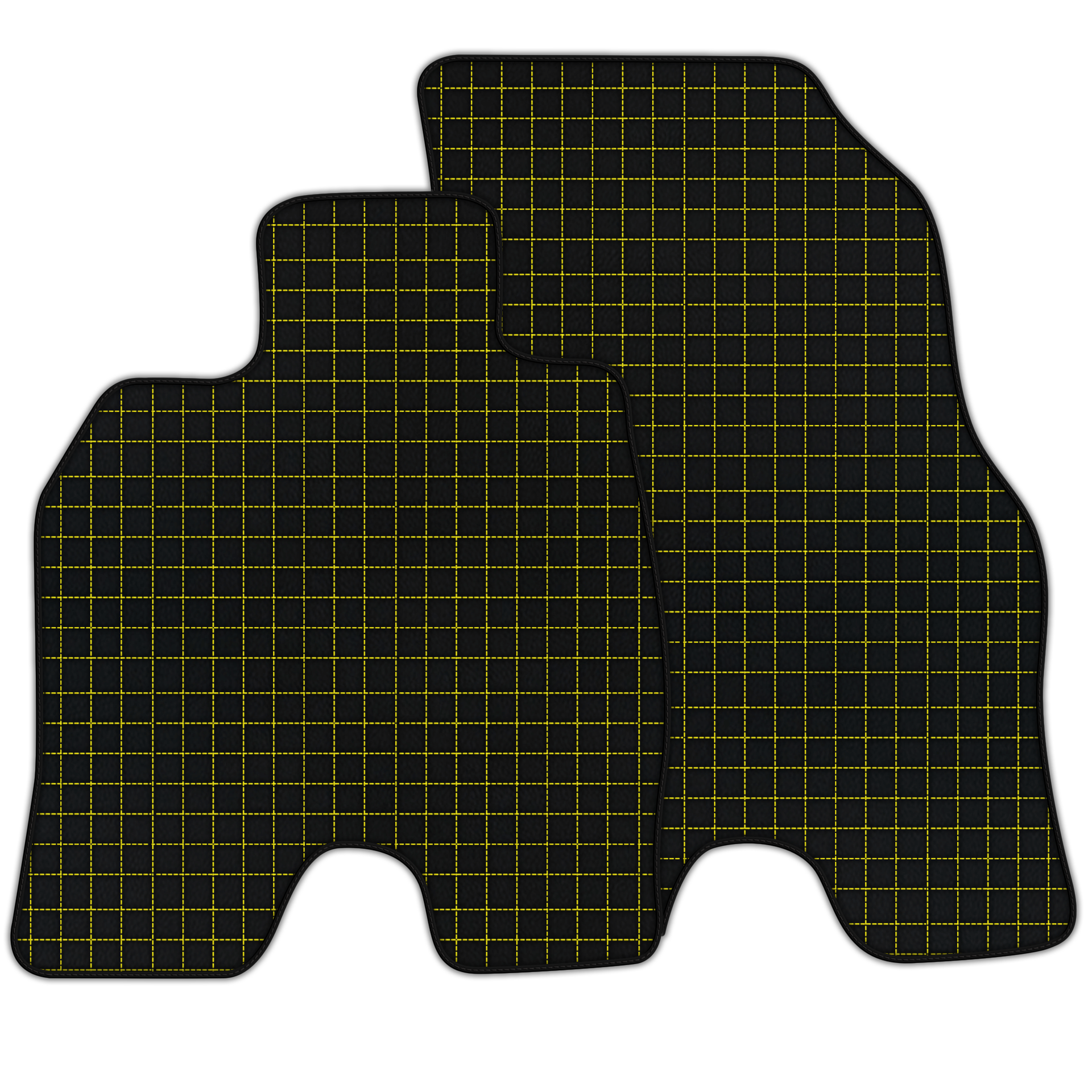 Customizable Leather Floor Mats with Square Pattern for BMW i8 Series l12 I15
