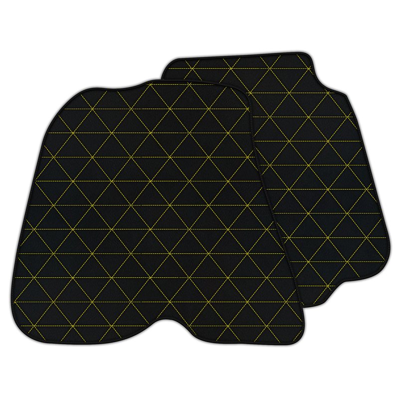 Customizable Leather Floor Mats with Triangle Pattern for Ferrari 812 GTS (2018-2023)
