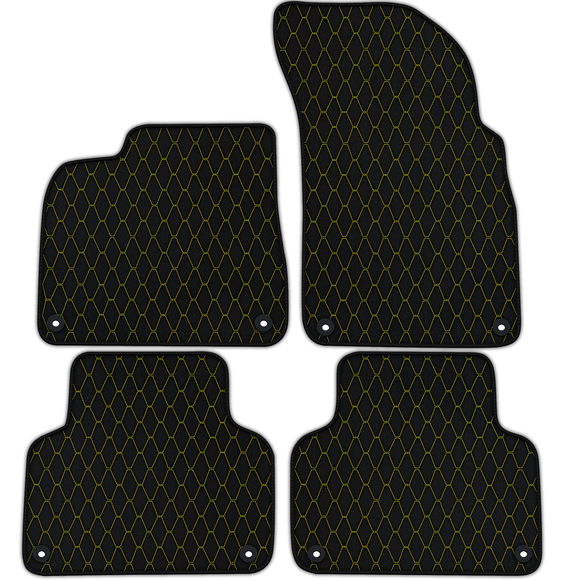 Customizable Leather Floor Mats with Vertical Hex Pattern for Lamborghini Urus (2018-2026)
