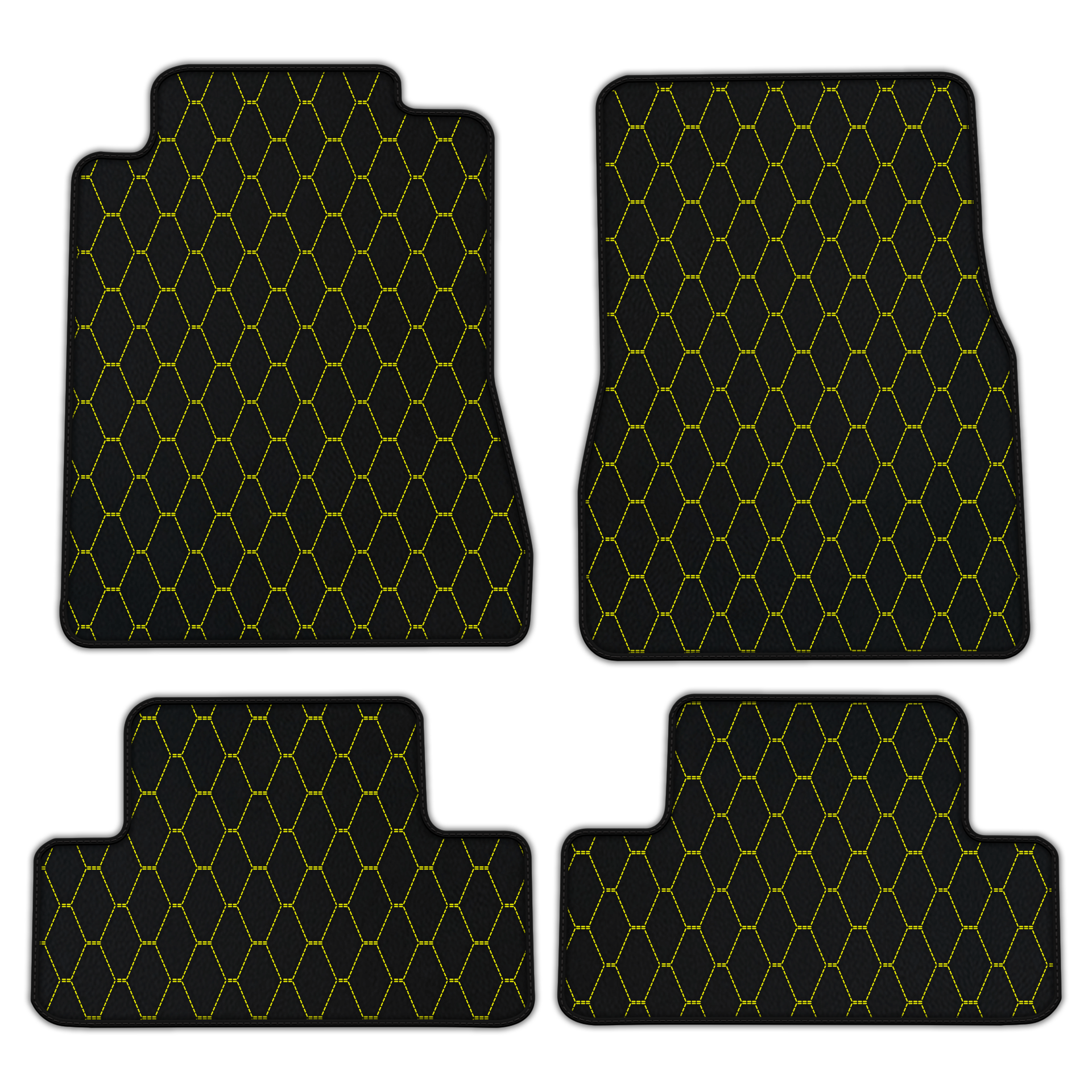 Premium Custom Leather Floor Mats for Ford Mustang V FL (2011-2014)