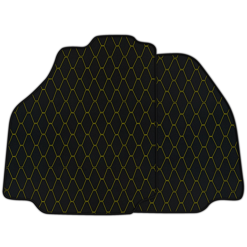 Customizable Leather Floor Mats with Vertical Hex Pattern for Ferrari 458 Italia (2009-2015)
