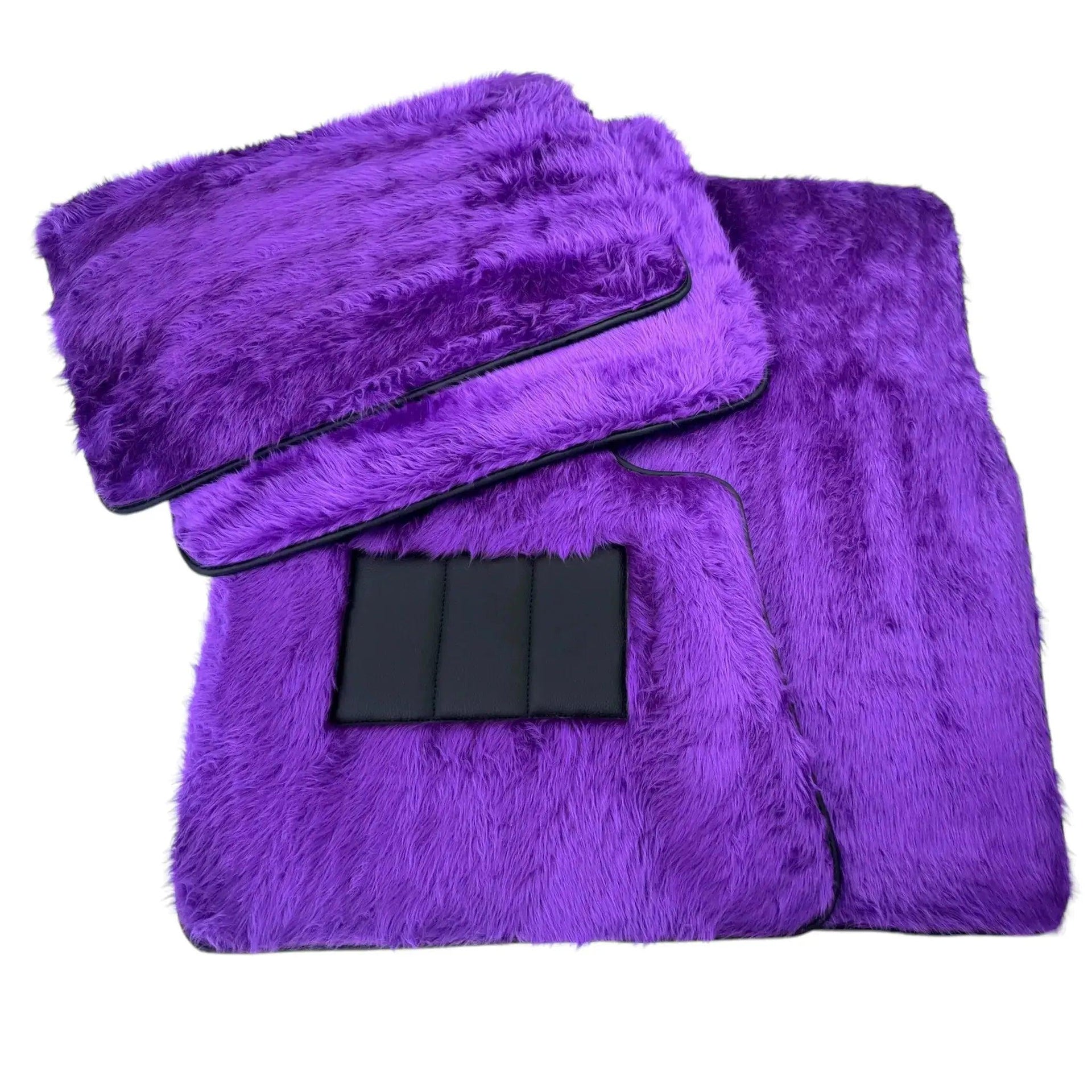Violet Sheepskin Floor Mats for Rolls-Royce Wraith (2013-2023) - AutoWin