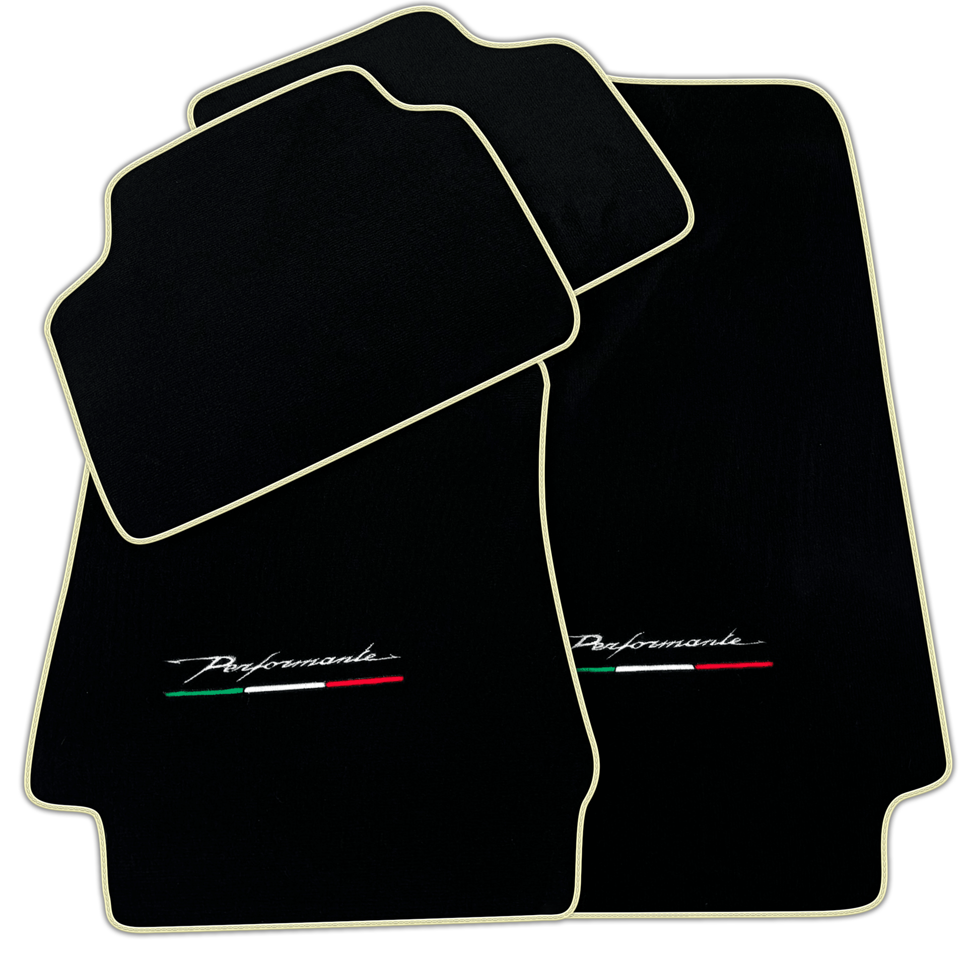 Black Floor Mats for Alfa Romeo Giulia (2016-2024) Rear Wheel Drive