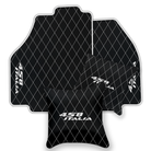 Premium Black Leather Floor Mats for Ferrari 458 Spider (2012-2015)