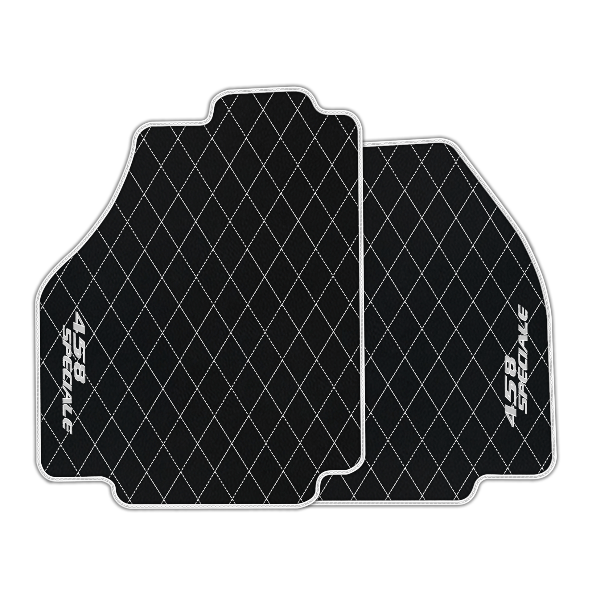 Premium Black Leather Floor Mats for Ferrari 296 GTS (2022-2025)