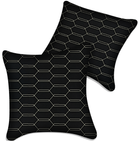Customizable Black Leather Pillows Set of 2 for All Vehicles