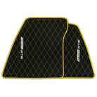 Ferrari 296 GTB Black Leather Floor Mats | Stylish & Durable