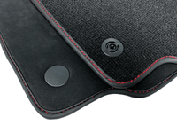 Alcantara Floor Mats for Ferrari 488 Spider 2016-2022 Red Sewing - AutoWin