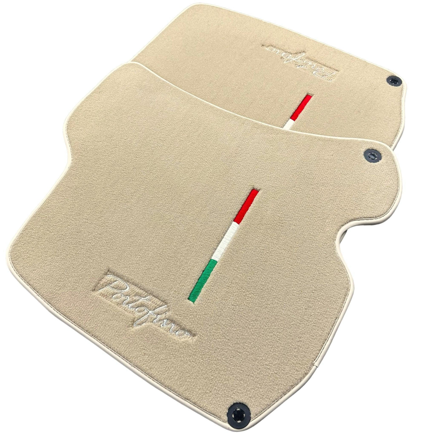 Beige Floor Mats for Ferrari Portofino (2018-2023) Italian Edition - AutoWin