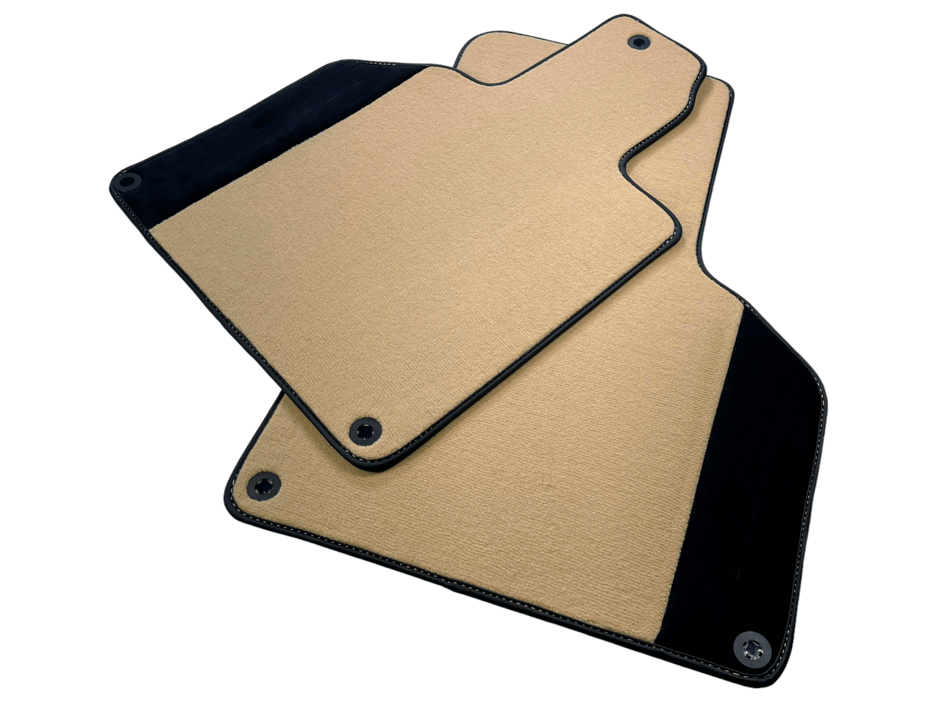 Custom Beige Floor Mats for Lamborghini Gallardo With Alcantara Leather