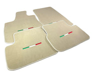 Beige Floor Mats For Maserati Coupé (2001-2007) Italy Edition - AutoWin