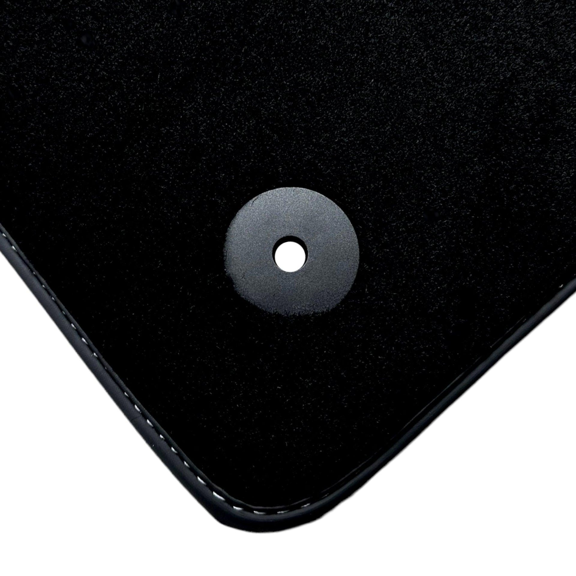 Black Floor Mats for Audi TT MK3 Coupe (2014-2019) with Leather - AutoWin