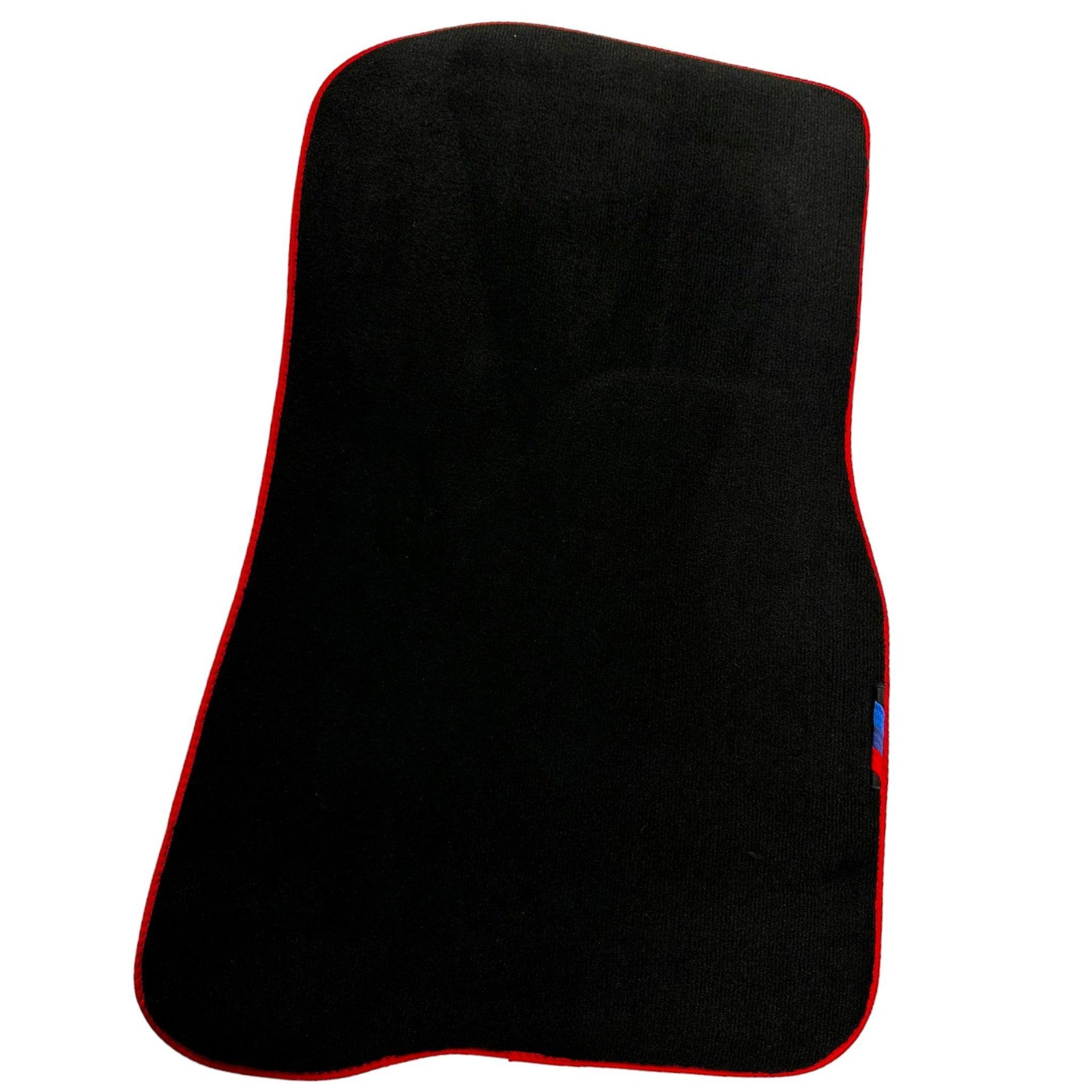 Black Floor Mats For BMW 4 Series F32 With M Package | Red Trim - AutoWin