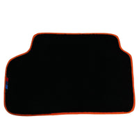 Black Floor Mats For BMW 5 Series G30 | Orange Trim - AutoWin