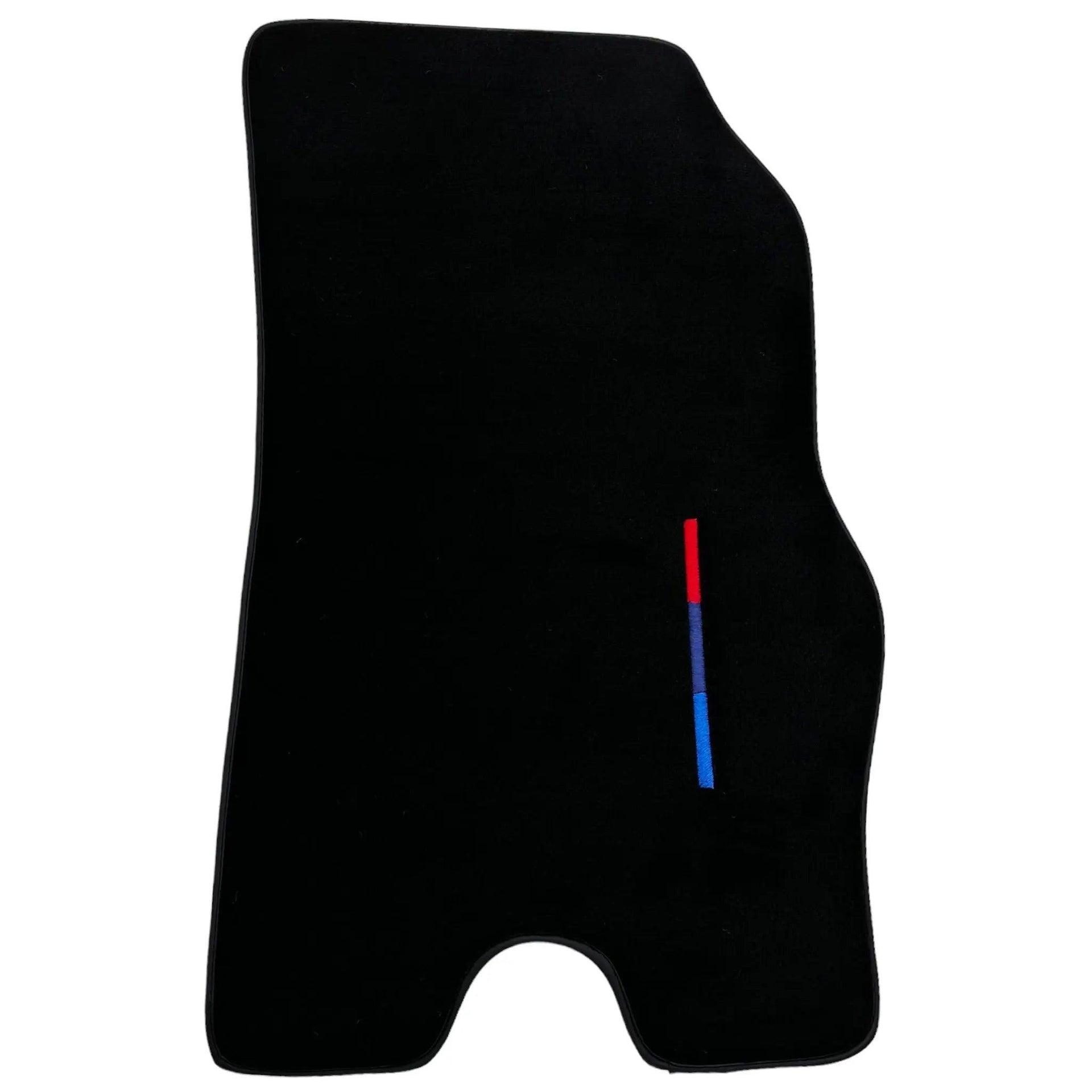Black Floor Mats for BMW i8 3 Color Stripes Tailored Set Perfect Fit - AutoWin