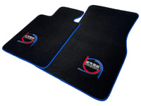 Black Floor Mats For BMW M3 E92 ER56 Design Limited Edition Blue Trim - AutoWin