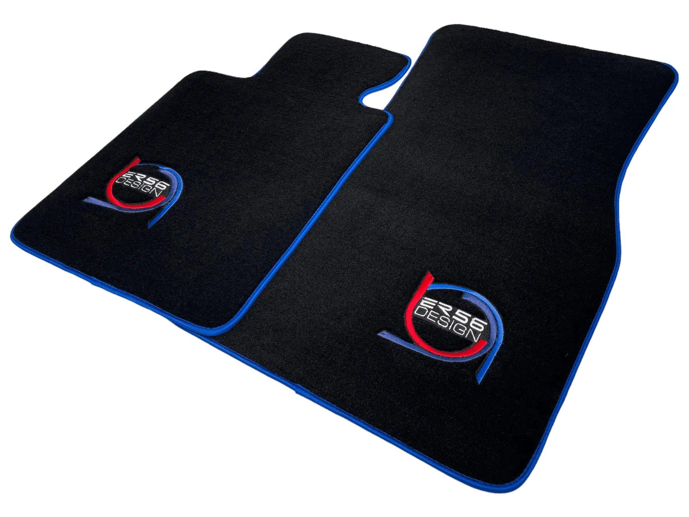 Black Floor Mats For BMW M4 G83 Convertible ER56 Design Limited Edition Blue Trim - AutoWin