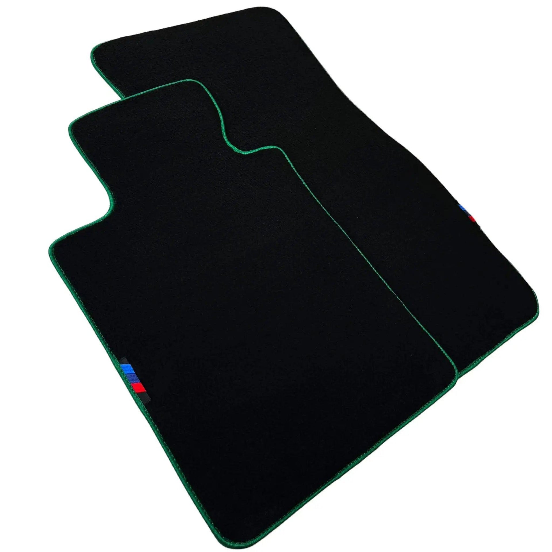 Black Floor Mats For BMW X3 Series G01 | Green Trim - AutoWin