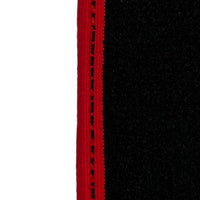 Black Floor Mats For Chevrolet Corvette C7 (2014-2019) | Red Trim - AutoWin