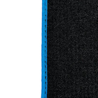 Black Floor Mats For Chevrolet Corvette C8 (2020-2024) with Blue Trim - AutoWin