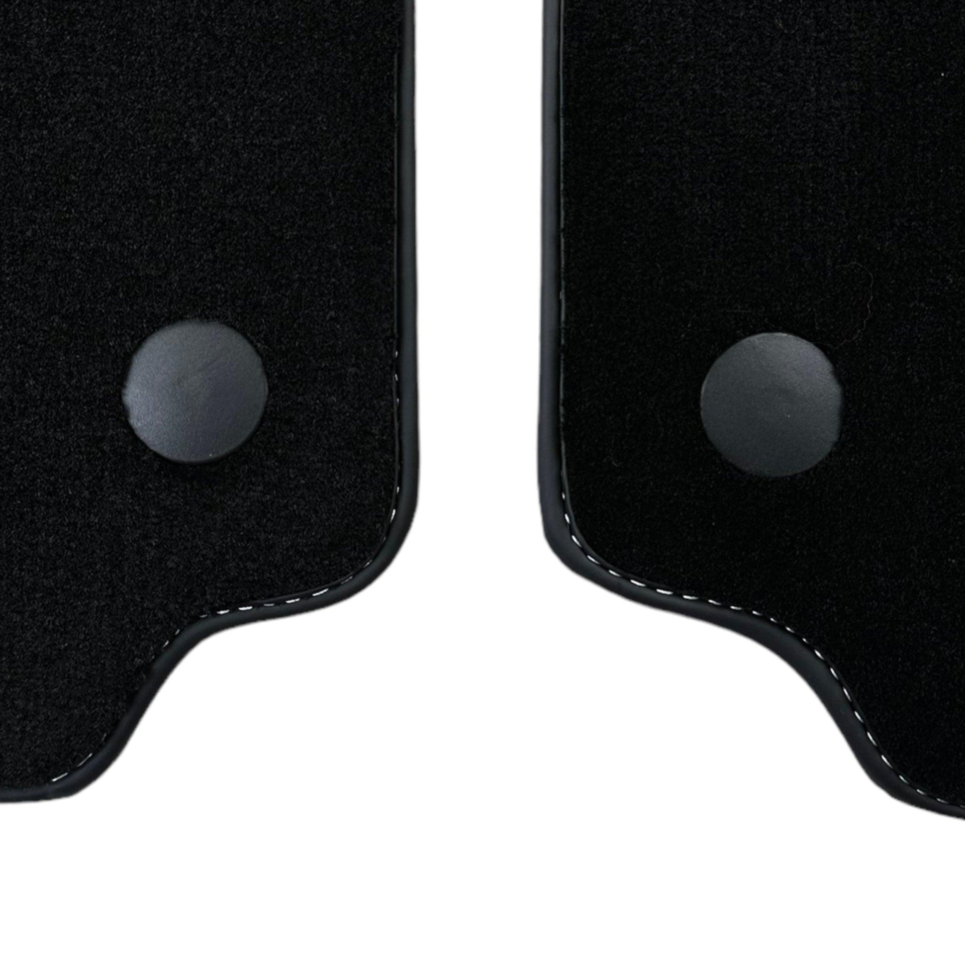 Black Floor Mats for Ferrari 488 Pista Spider (2019-2021) with Beige Tradizione Nappa Leather - AutoWin