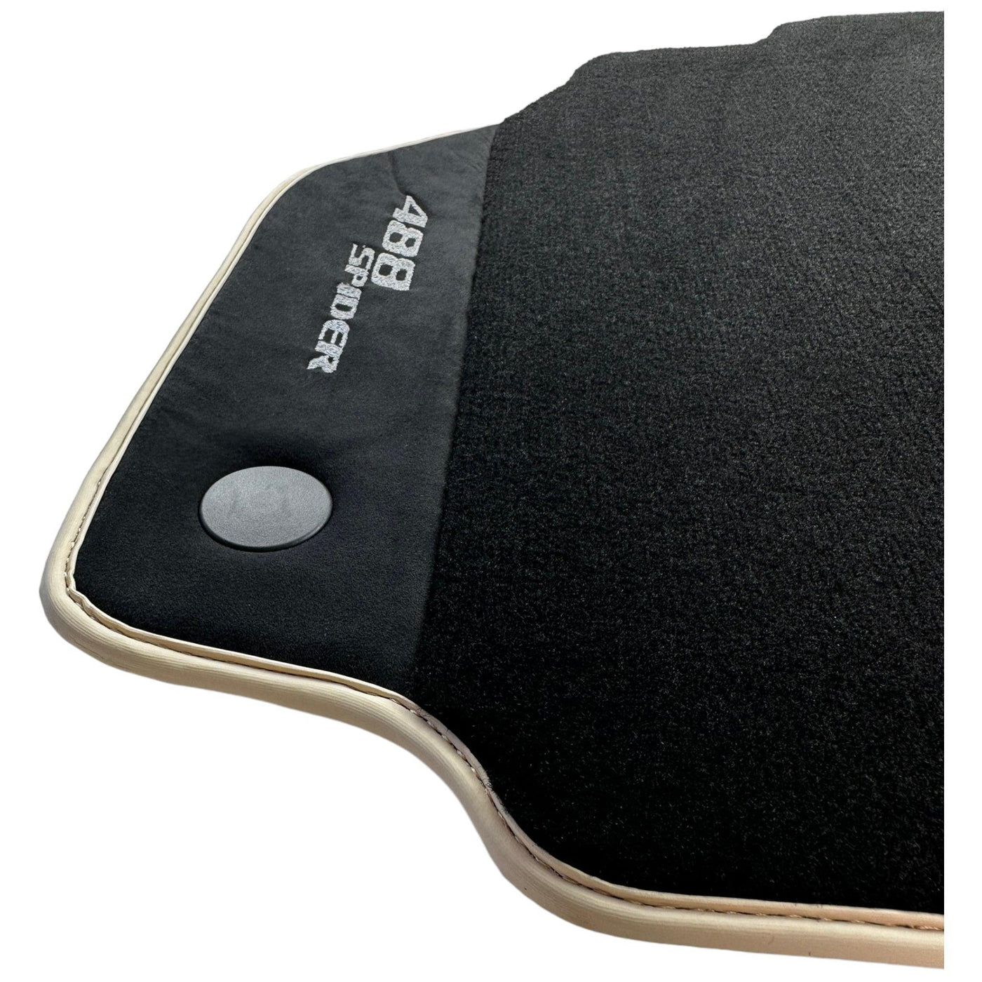 Black Floor Mats For Ferrari 488 Spider 2015-2022 - AutoWin