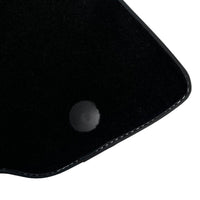 Black Floor Mats for Ferrari F12 Berlinetta (2012-2022) with Red Alcantara Leather - AutoWin