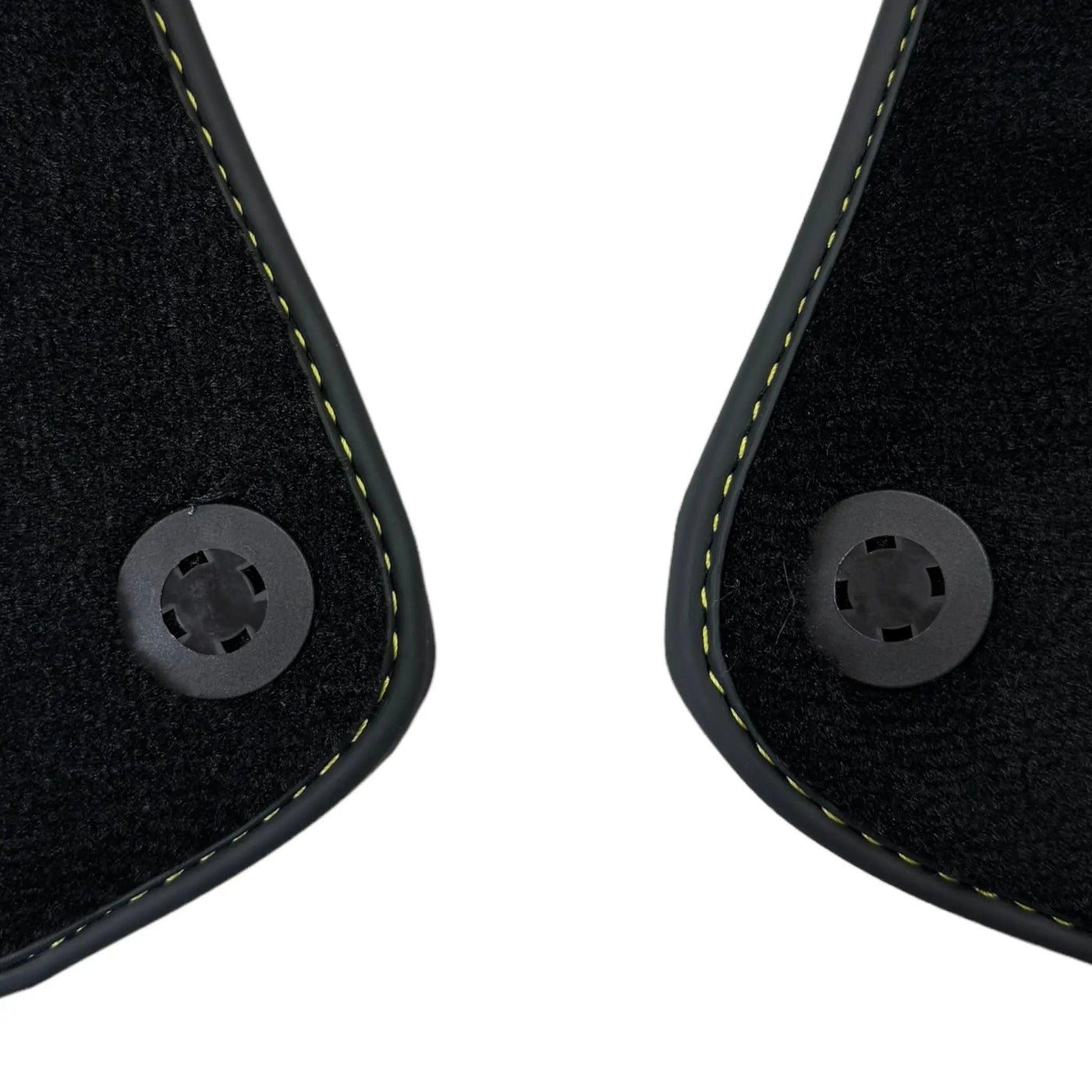 Black Floor Mats for Ferrari Portofino (2018-2023) with Leather - AutoWin