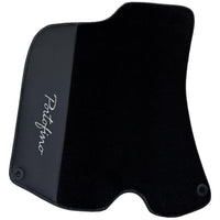 Black Floor Mats For Ferrari Portofino (2018-2023) With Leather - AutoWin