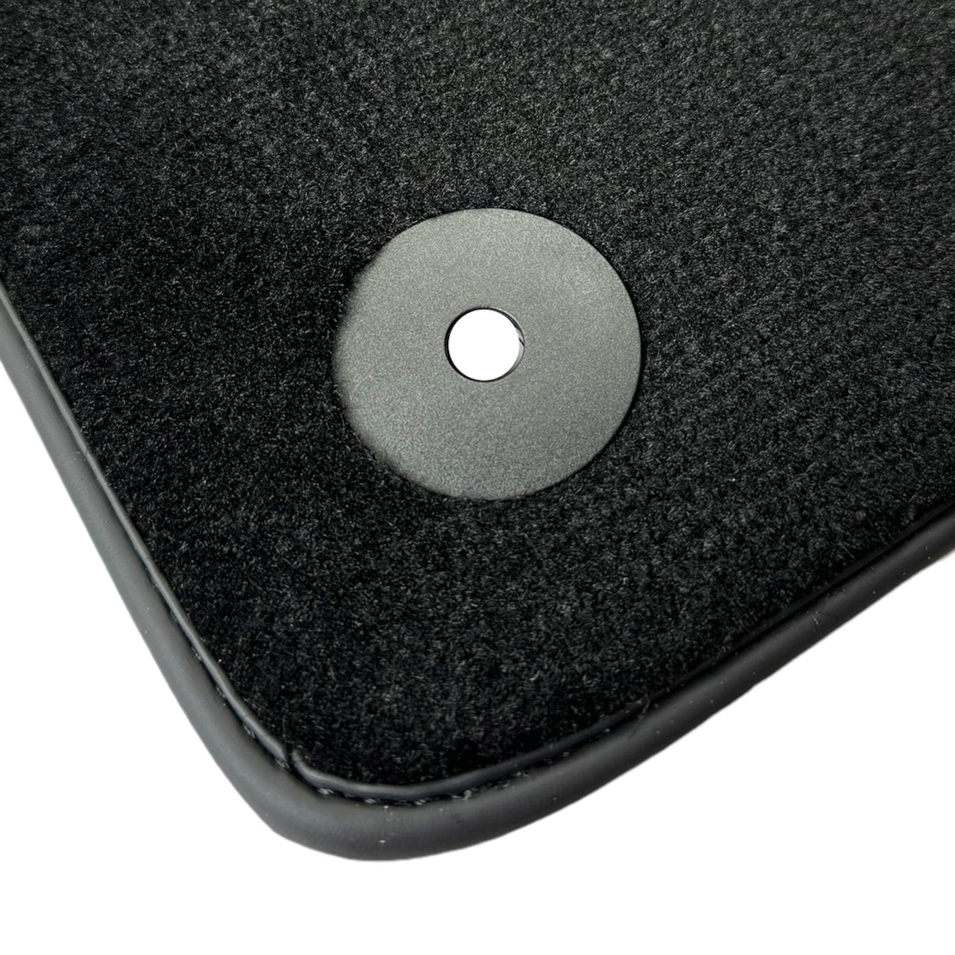 Black Floor Mats for Lamborghini Aventador S with Alcantara Leather - AutoWin