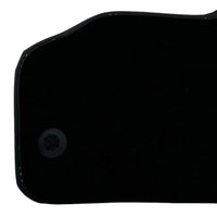 Black Floor Mats for Lamborghini Gallardo With Yellow Alcantara Leather - AutoWin