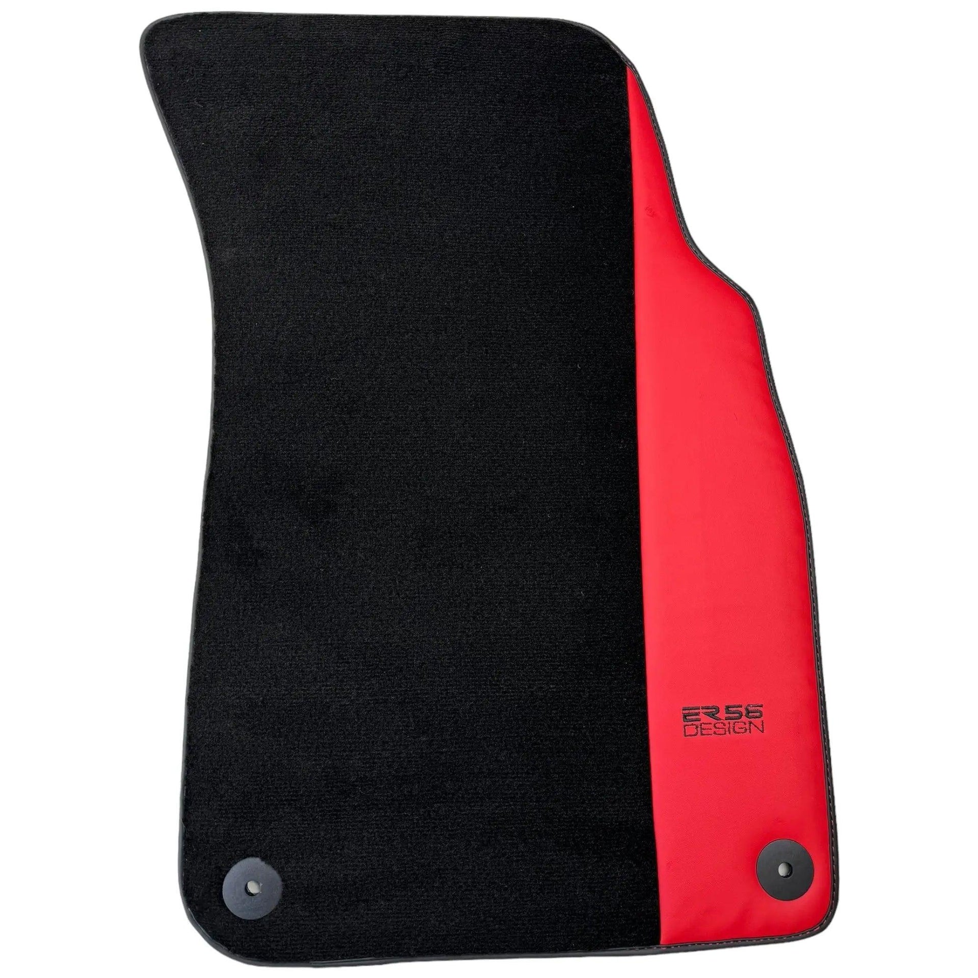 Black Floor Mats for Lamborghini Urus with Red Leather | ER56 Design - AutoWin