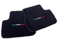 Black Floor Mats For Maserati Coupé (2001-2007) Italy Edition - AutoWin