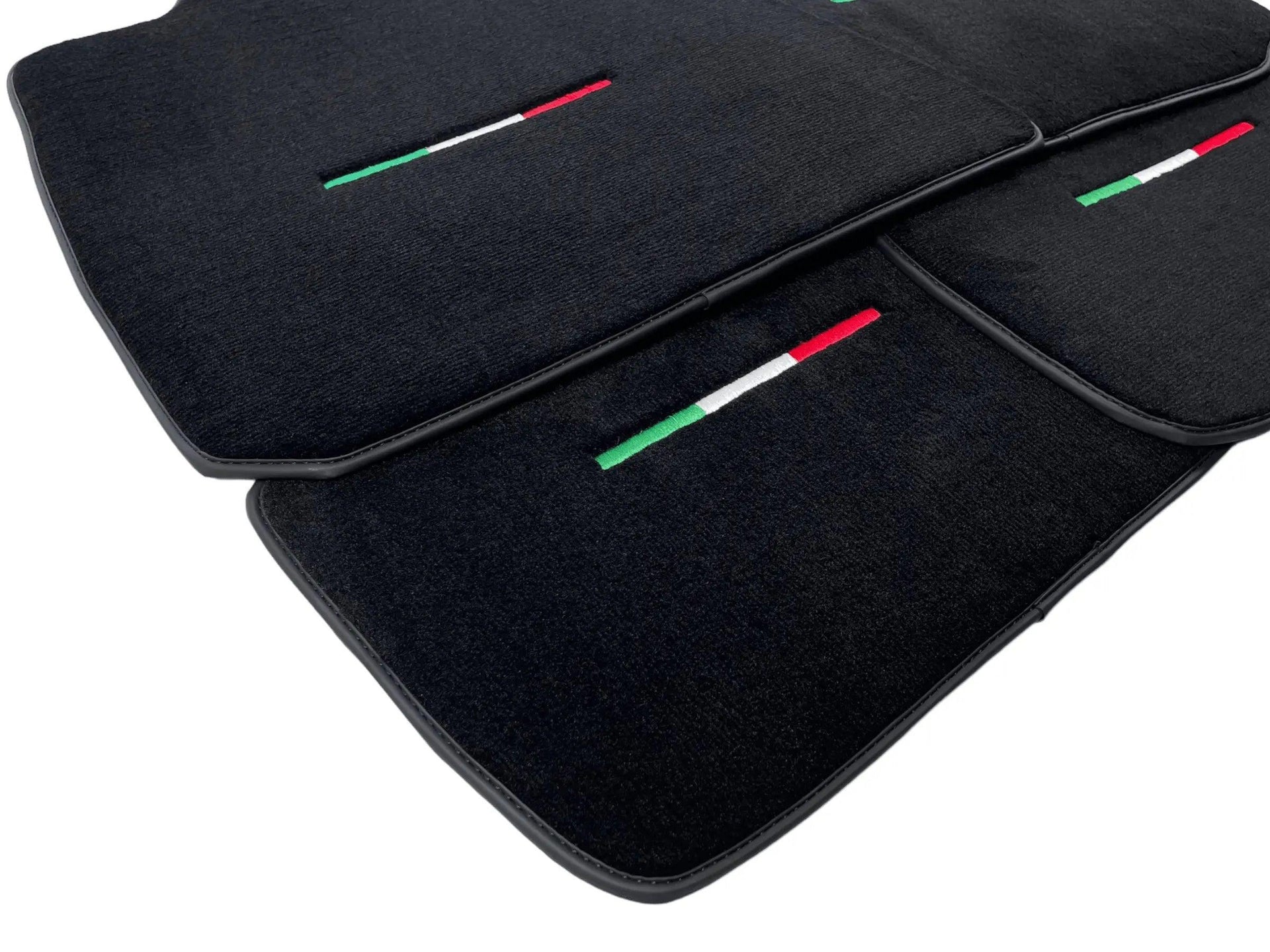 Black Floor Mats For Maserati Ghibli 2013-2022 Italy Edition - AutoWin