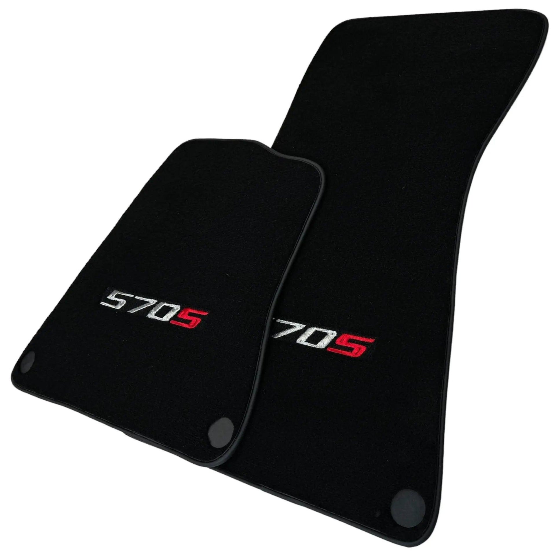 Black Floor Mats for McLaren 570S Tailored Carpets Set AutoWin - AutoWin