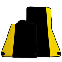 Black Floor Mats for McLaren 750S (2023-2025) with Yellow Leather
