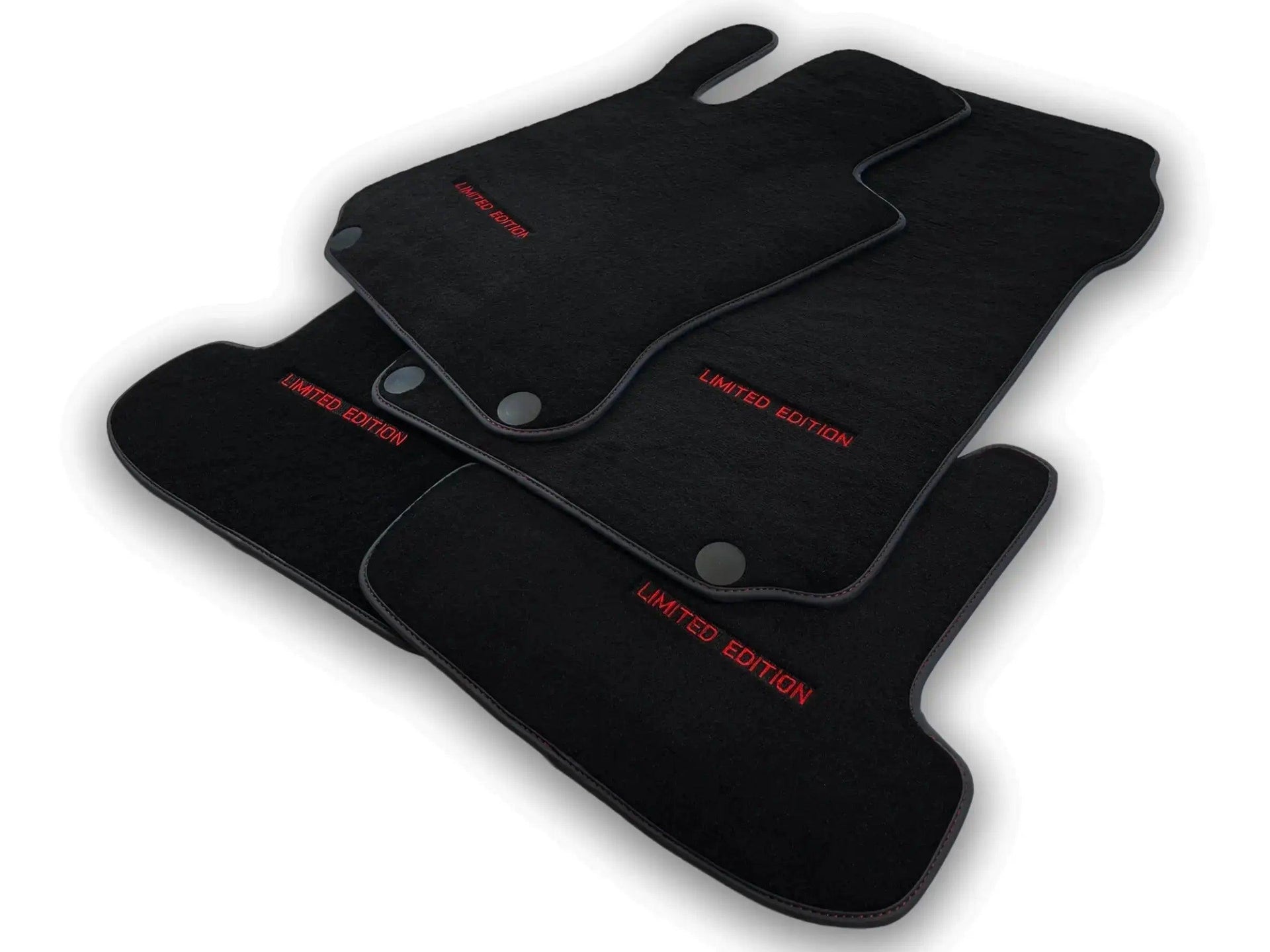 Black Floor Mats For Mercedes Benz E-Class W210 Sedan (1995-2002) | Limited Edition - AutoWin