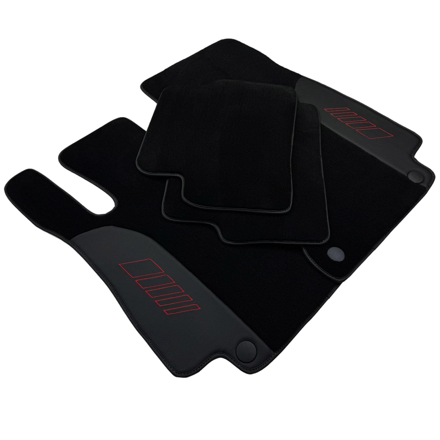 Black Floor Mats For Mercedes Benz E-Class W213 Sedan (2016-2020) Hybrid | AutoWin Edition - AutoWin
