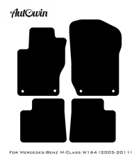 Black Floor Mats For Mercedes Benz M-Class W164 (2005-2011) | Limited Edition - AutoWin