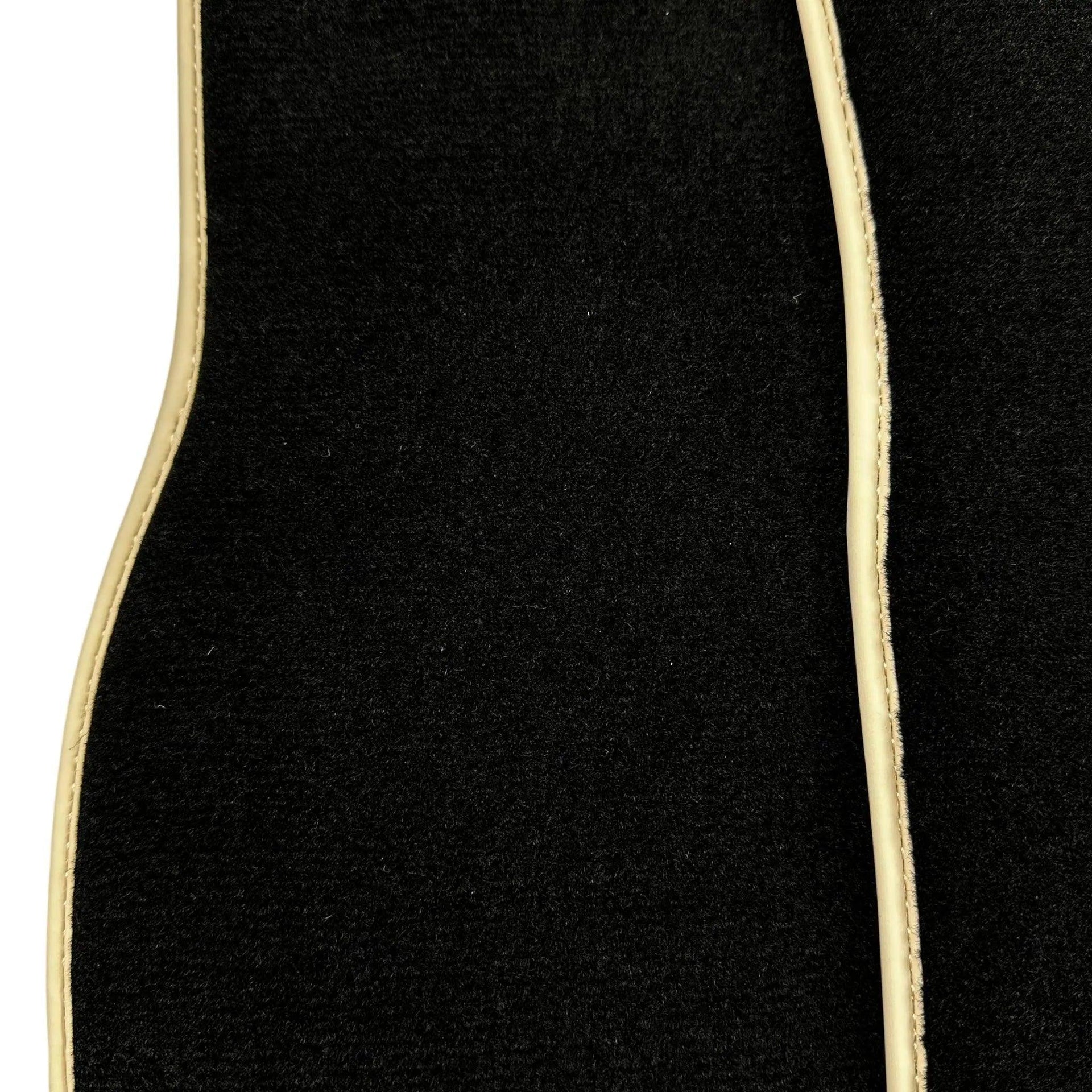 Black Floor Mats For Mercedes-Benz SL-Class R129 (1989-2001) Beige Trim - AutoWin