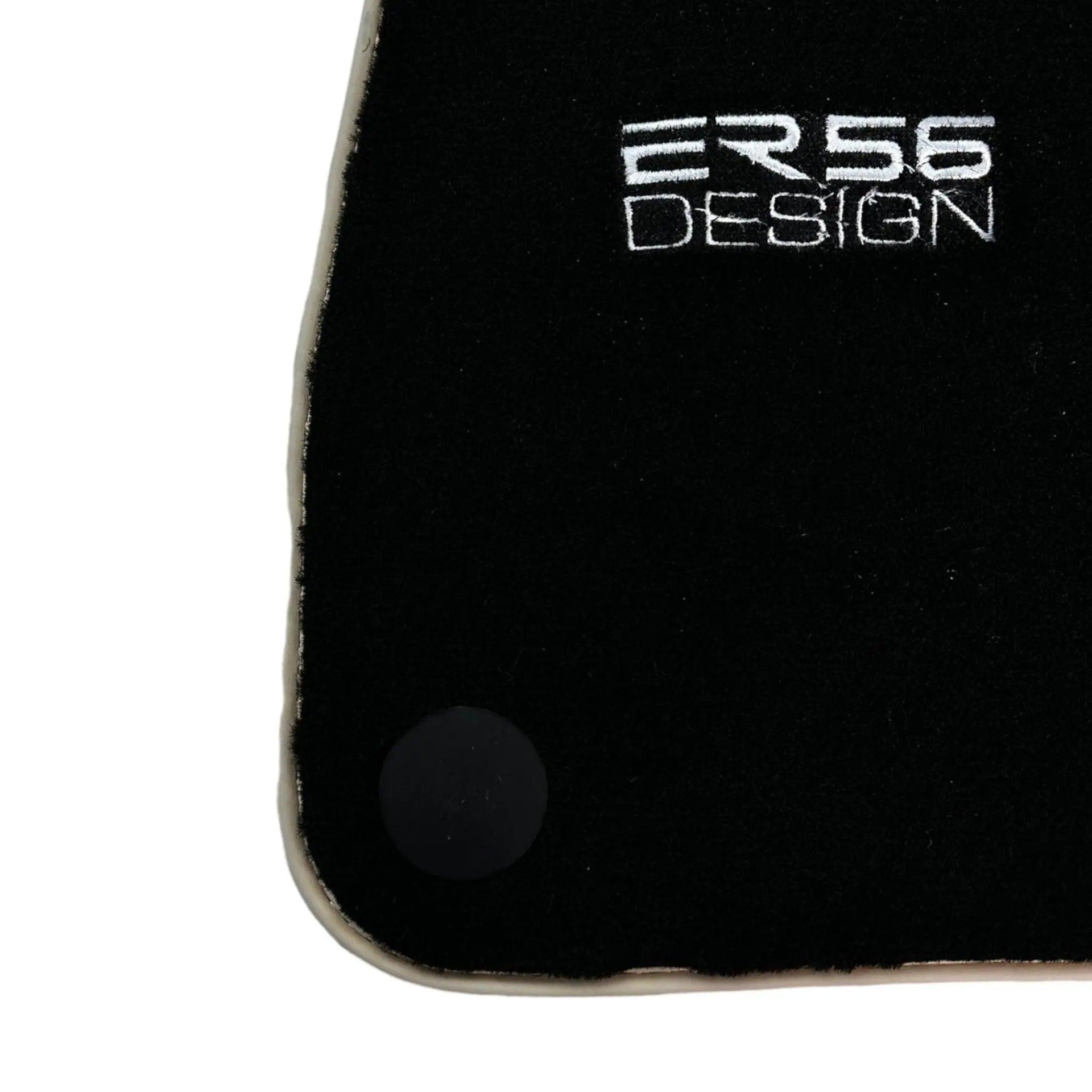 Black Floor Mats For Mercedes-Benz SL-Class R129 (1989-2001) ER56 Design - AutoWin