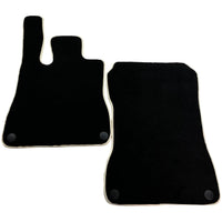 Black Floor Mats For Mercedes-Benz SLK-Class R170 (1996-1998) Beige Trim - AutoWin