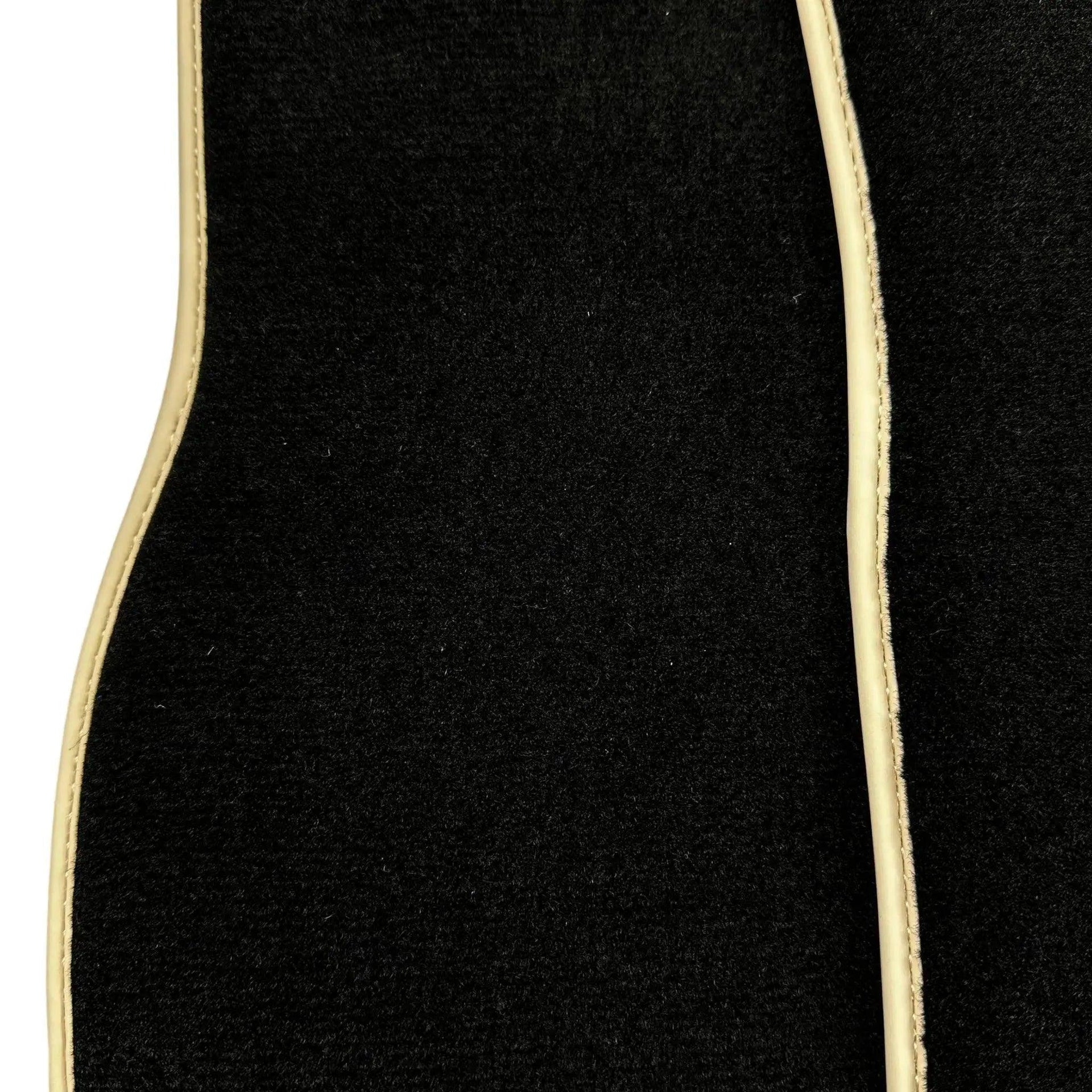 Black Floor Mats For Mercedes-Benz SLK-Class R171 (2004-2011) Beige Trim - AutoWin