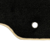 Black Floor Mats For Nissan 300ZX (1990-2000) Beige Trim - AutoWin