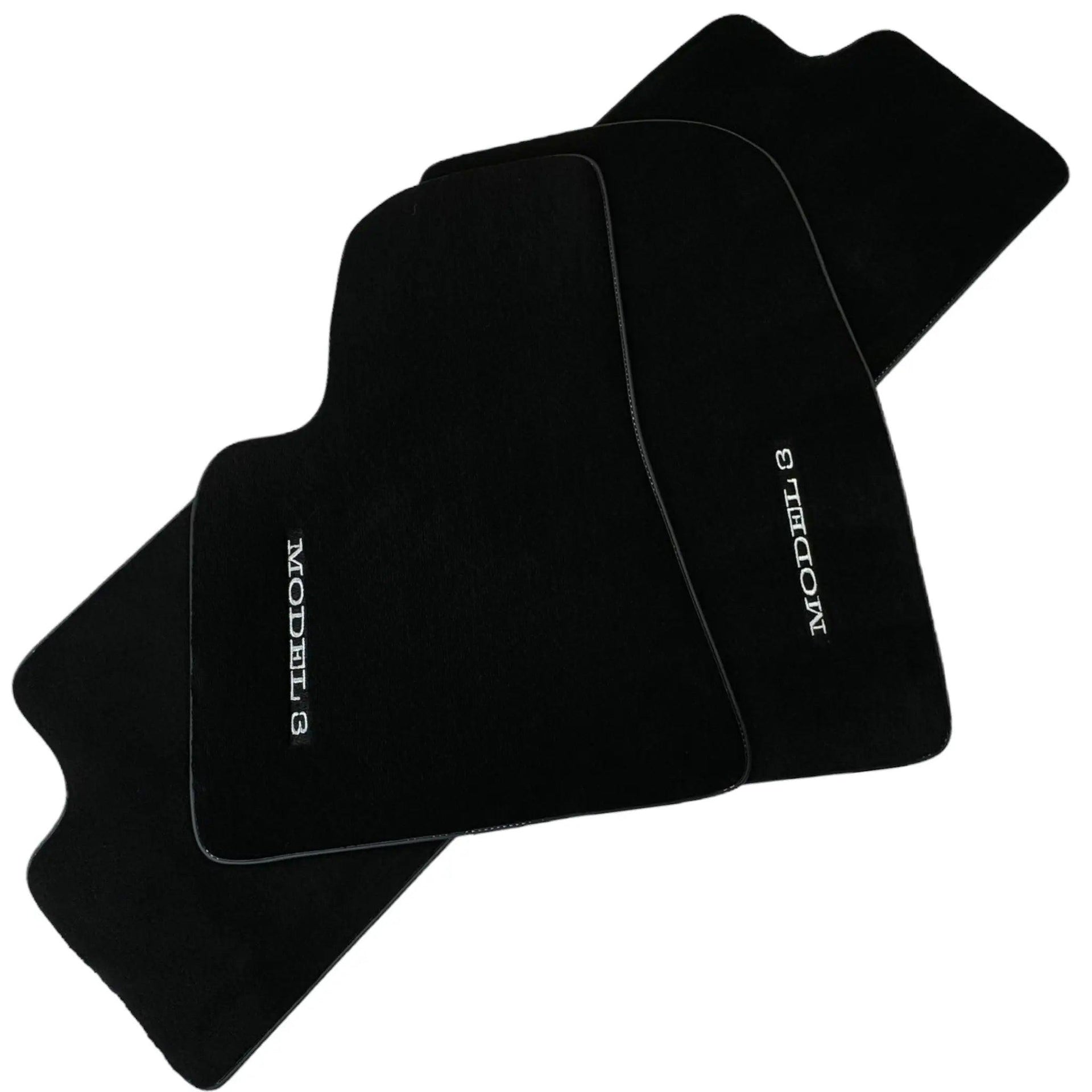 Black Floor Mats for Tesla Model 3 (2017-2023) - AutoWin