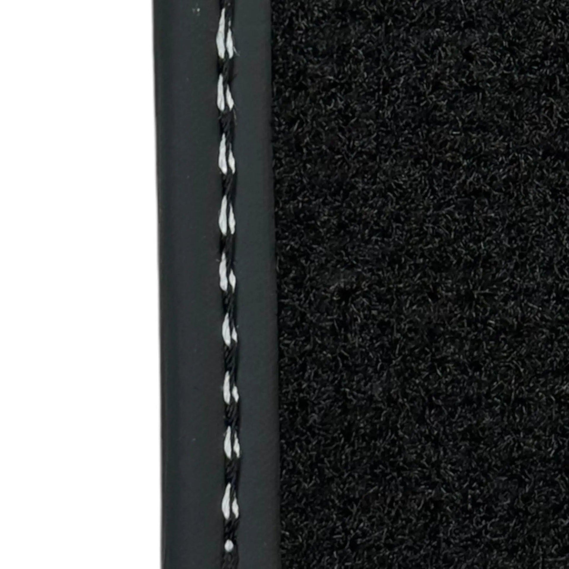 Black Floor Mats with Leather for Lamborghini Huracan (2014-2023) - Fighter Jet Edition - AutoWin